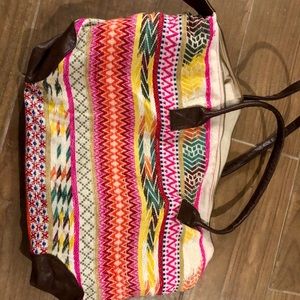 Colorful travel duffel